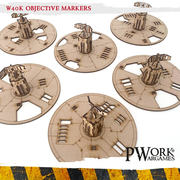 WH40K Objective Markers + Radar Towers