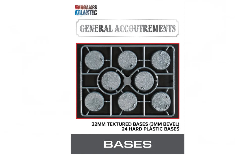 32mm Textured Bases (3mm Bevel)