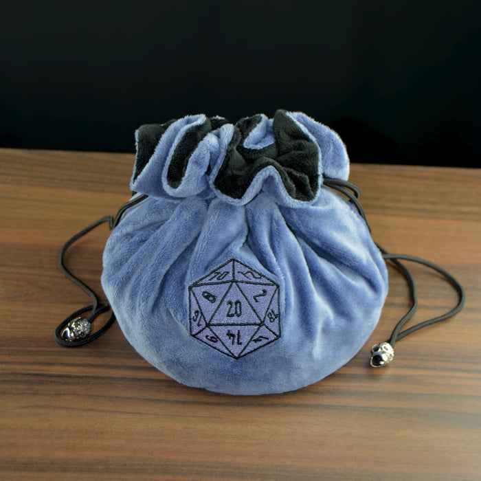 Multi-pocket d20 Dice Bag - Blue
