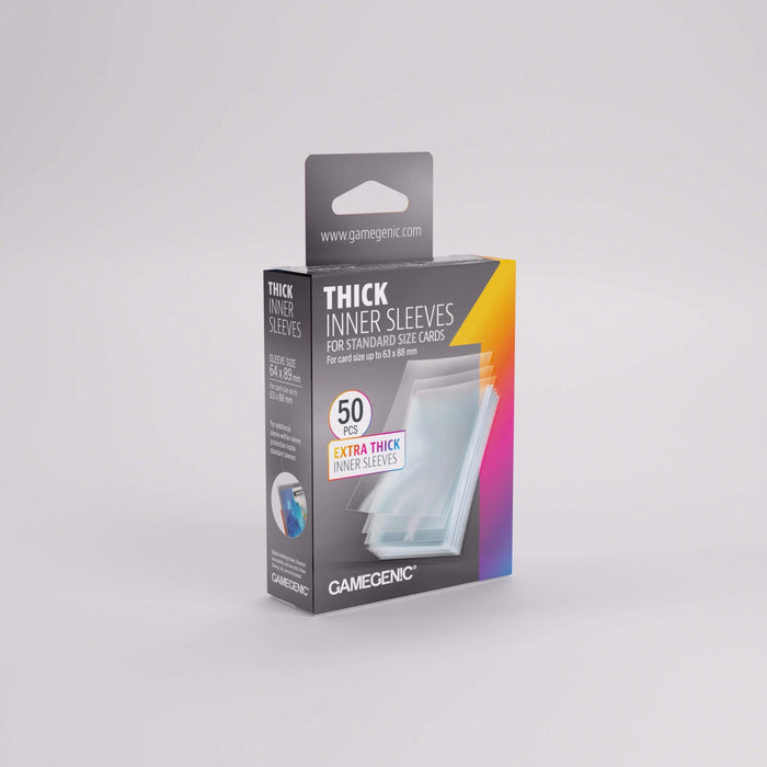 Gamegenic Thick Inner Card Sleeves - Clear (50)