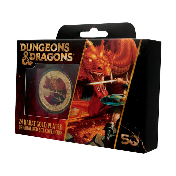 Dungeons & Dragons - 50th Anniversary 24k Gold Plated Coin With Colour Print