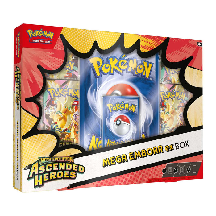Pokemon TCG: Mega Evolutions Ascended Heroes: Mega Emboar ex Box