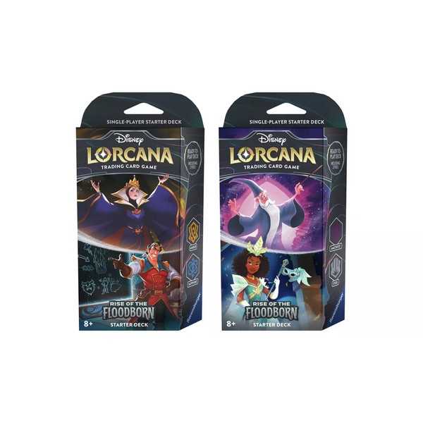 Disney Lorcana Trading Card Game: Rise Of The Floodborn Starter Deck