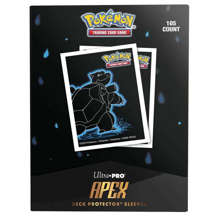Pokémon Neon Kanto Apex Deck Protector Sleeves - Blastoise