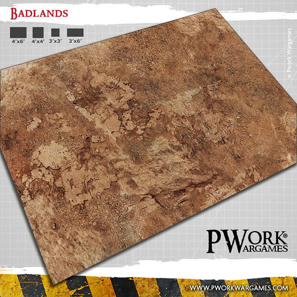 PWork Neoprene Terrain Mat - Badlands 44x60"