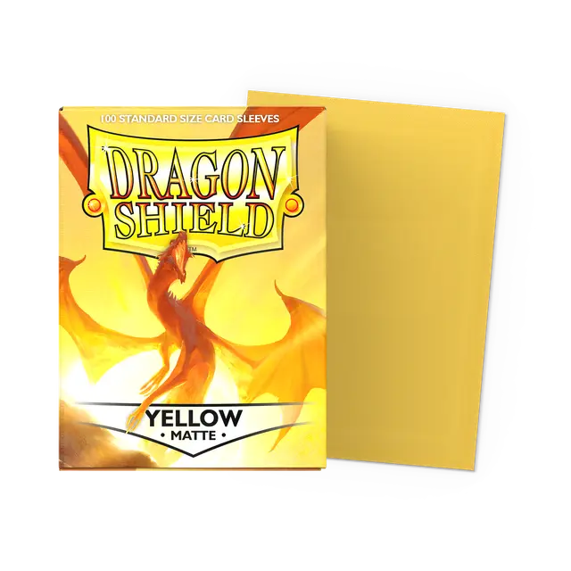 Dragon Shield Matte - Yellow (100 ct. in box)
