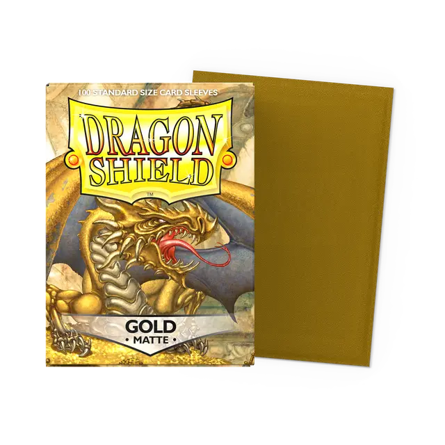 Dragon Shield Matte - Gold (100 ct. in box)