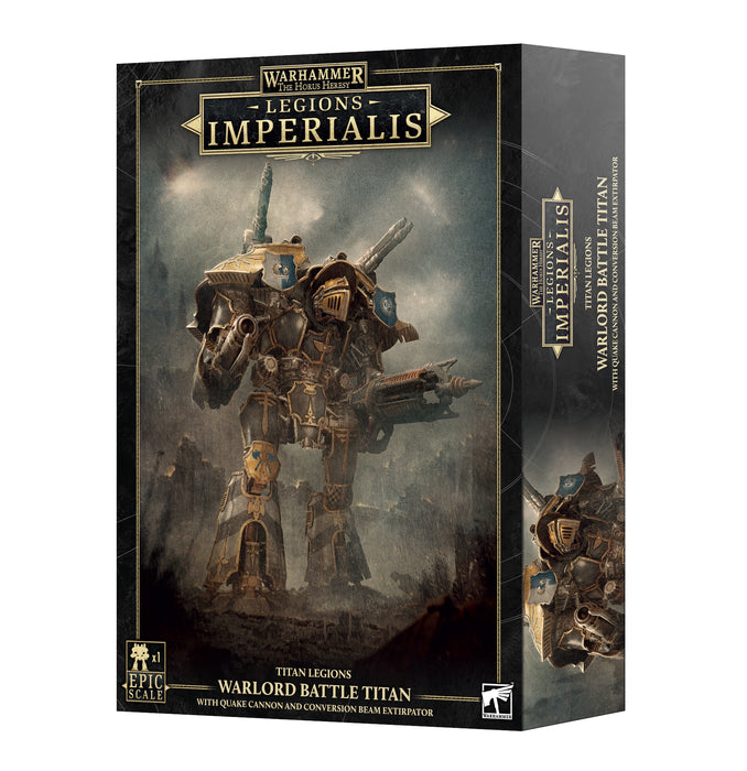 Legions Imperialis: Warlord Titan with Quake Cannon and Beam Extirpator