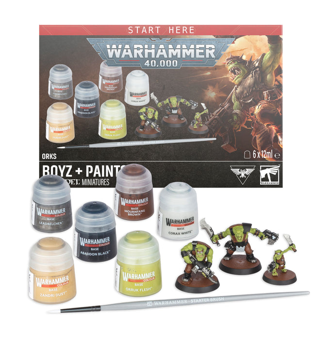 Warhammer 40,000: Ork Boyz + Paint Set