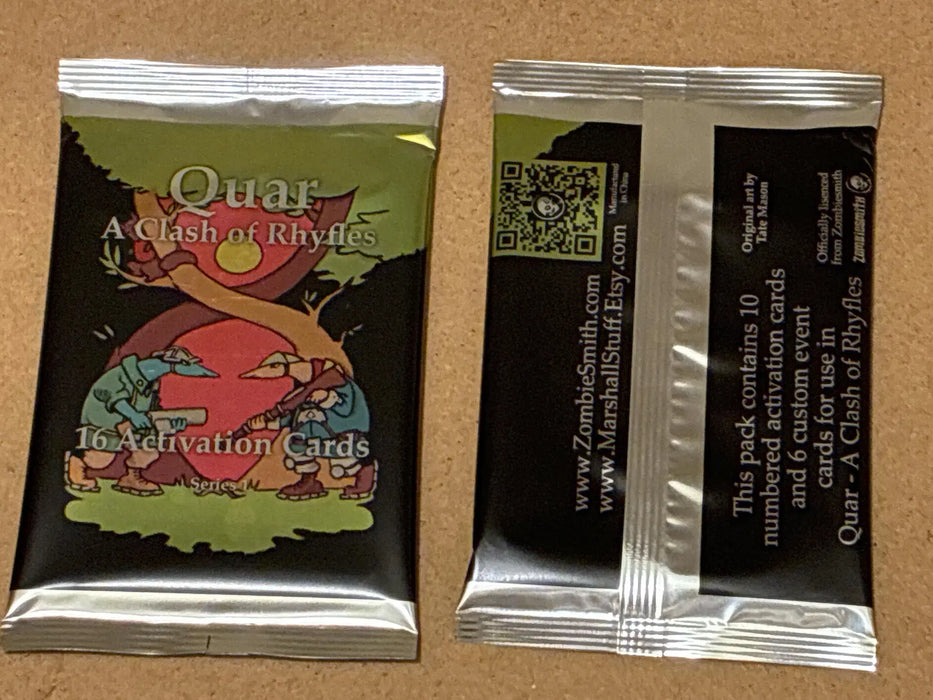 Quar Clash of Rhyfles: Tarot-Styled Activation Cards