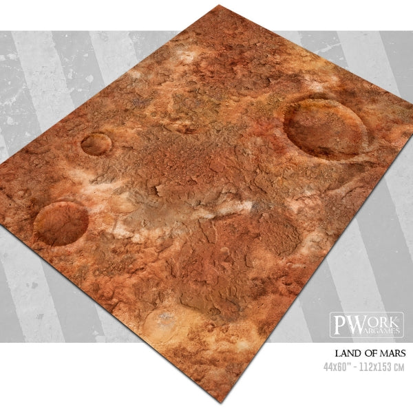 PWork Neoprene Terrain Mat - Lands of Mars 44x60"