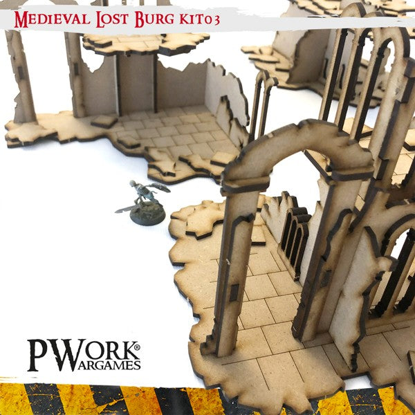 PWork MDF Terrain - Medieval Lost Burg 03