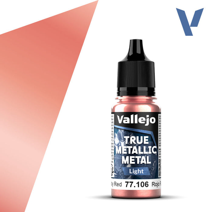 True Metallic Metal - Light: Ruby Red