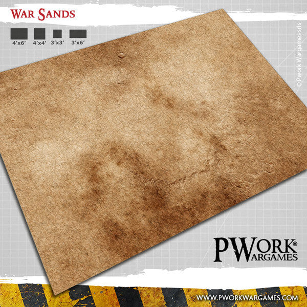 PWork Neoprene Terrain Mat - War Sands 44x60"