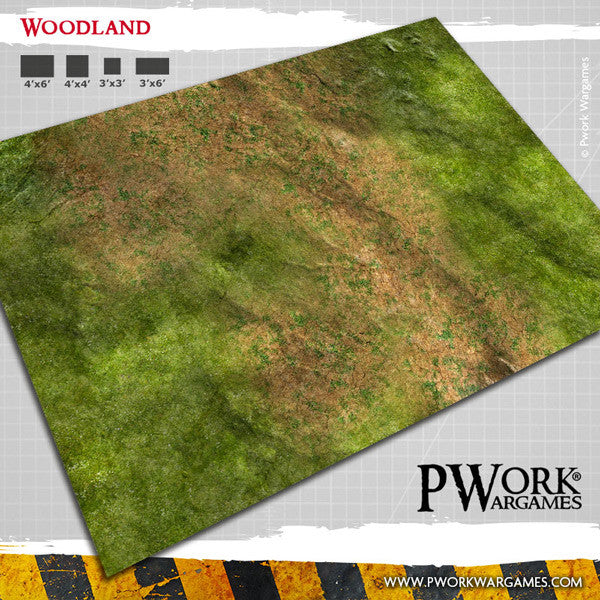 PWork Neoprene Terrain Mat - Woodland 4'x6'