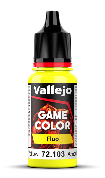 Vallejo Game Fluo: Fluorescent Yellow (18ml)