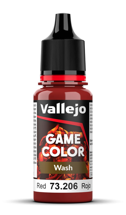 Vallejo Game Wash: Red (18ml)