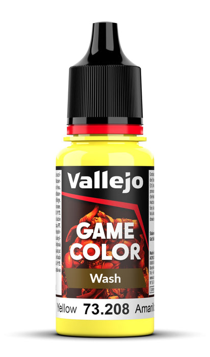 Vallejo Game Wash: Yellow (18ml)