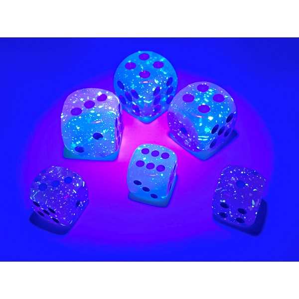 D6 Dice Set of 36: Gemini Gel Green-Pink/blue Luminary™