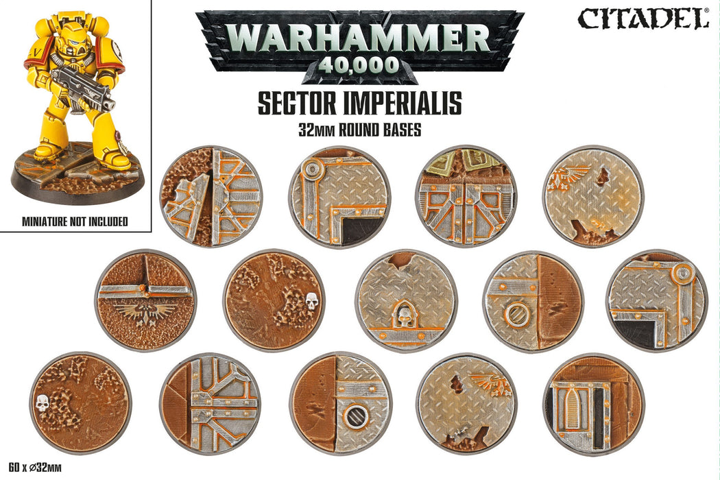 games workshop sector imperialis 32mm round bases