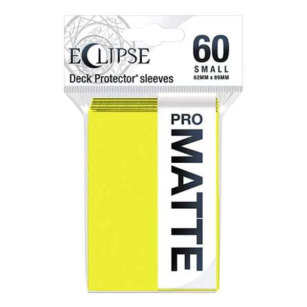 Eclipse Matte Small Card Sleeves: Lemon Yellow (60)