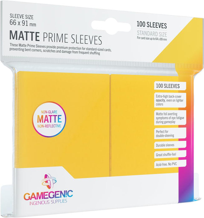 Matte Prime Sleeves - Yellow (100)