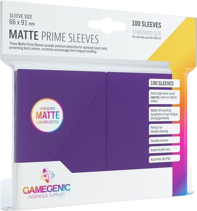 Matte Prime Sleeves - Purple (100)