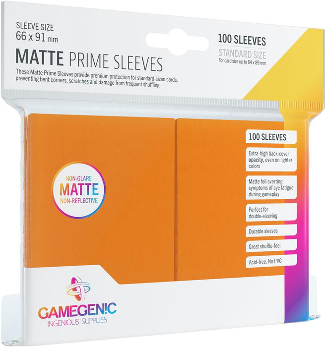 Matte Prime Sleeves - Orange (100)