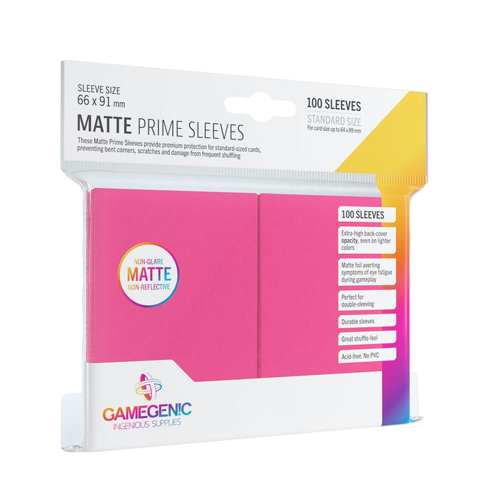 Matte Prime Sleeves - Pink (100)