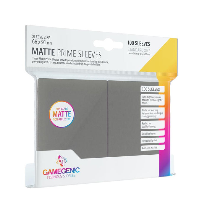 Matte Prime Sleeves - Grey (100)