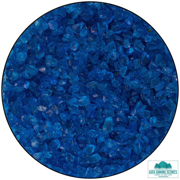 Glass Nuggets 2-4 mm blue (400 g)-Geek Gaming