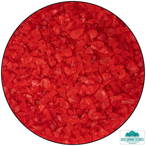 Glass Nuggets 2-4 mm red (400 g)-Geek Gaming